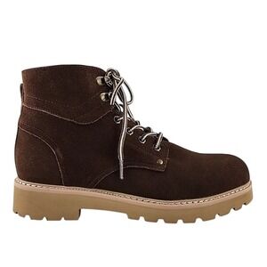 Propet Women's Dakota Chocolate Brown Suede Lace Up Ankle Boots 9M